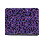 Purple And Pink Leopard Print Bifold Wallet