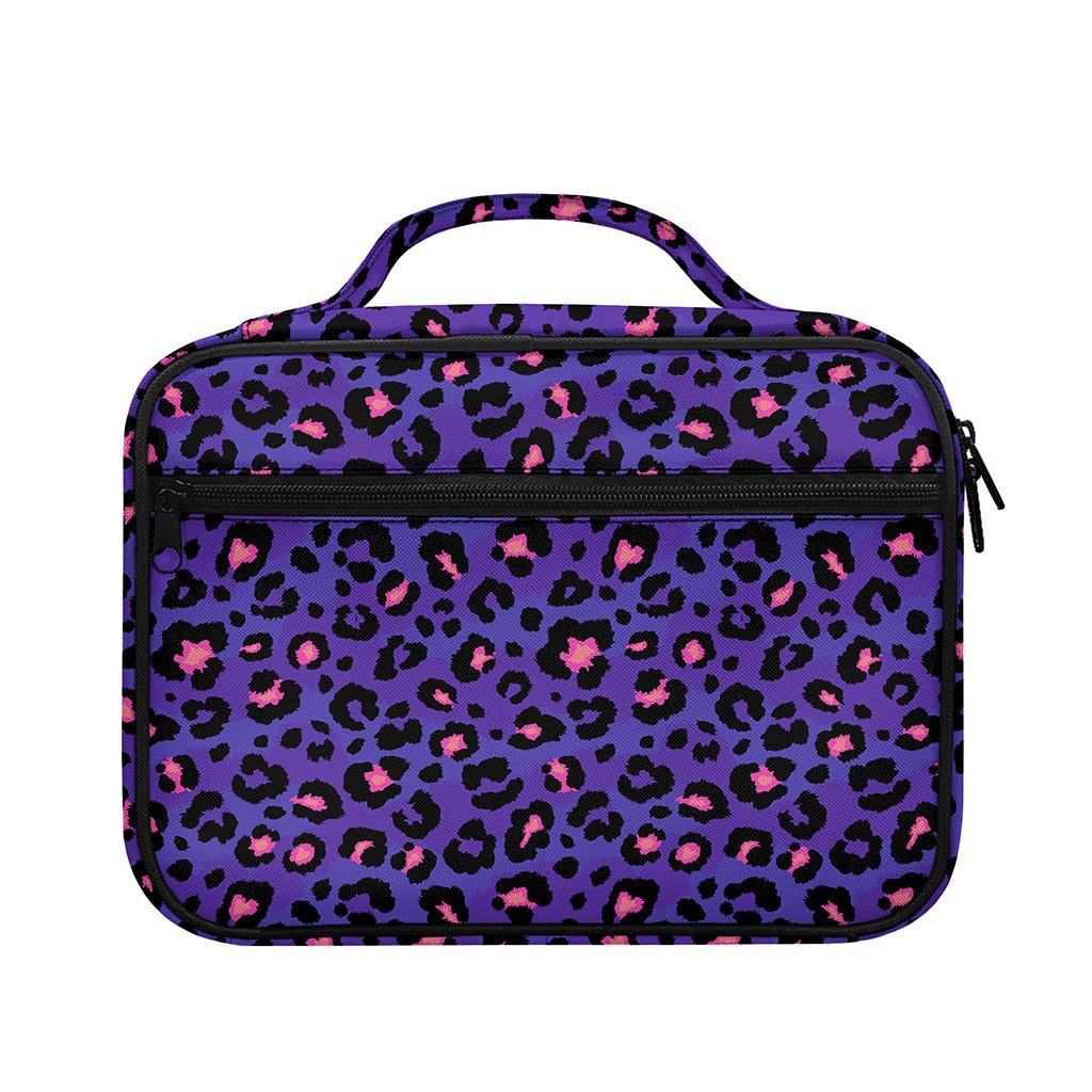 Purple And Pink Leopard Print Briefcase Bible Bag