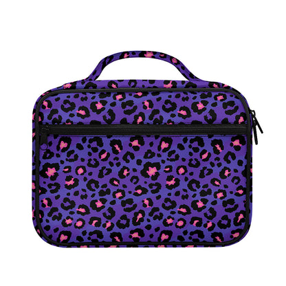Purple And Pink Leopard Print Briefcase Bible Bag
