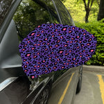 Purple And Pink Leopard Print Car Side Mirror Covers