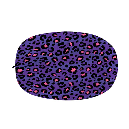 Purple And Pink Leopard Print Car Side Mirror Covers