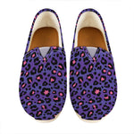 Purple And Pink Leopard Print Casual Shoes
