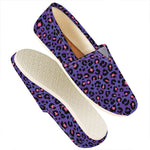 Purple And Pink Leopard Print Casual Shoes
