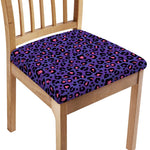 Purple And Pink Leopard Print Chair Cushion Cover