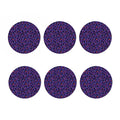 Purple And Pink Leopard Print Coaster Set