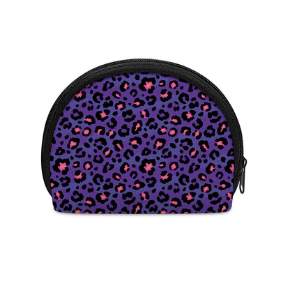 Purple And Pink Leopard Print Coin Purse