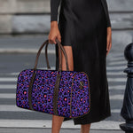 Purple And Pink Leopard Print Duffle Bag