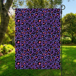 Purple And Pink Leopard Print Garden Flag