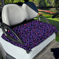 Purple And Pink Leopard Print Golf Cart Seat Cover