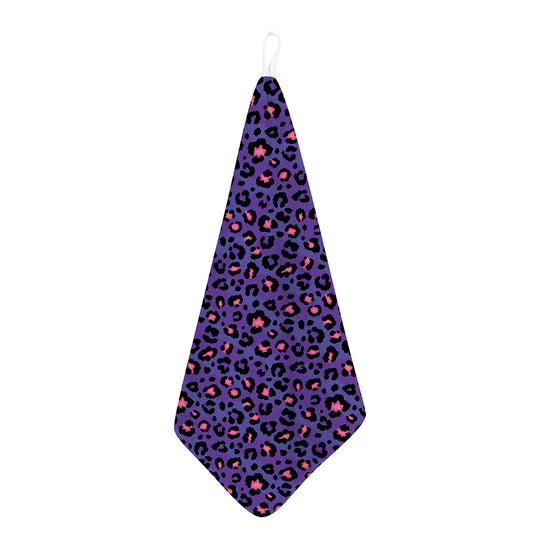 Purple And Pink Leopard Print Hand Towel