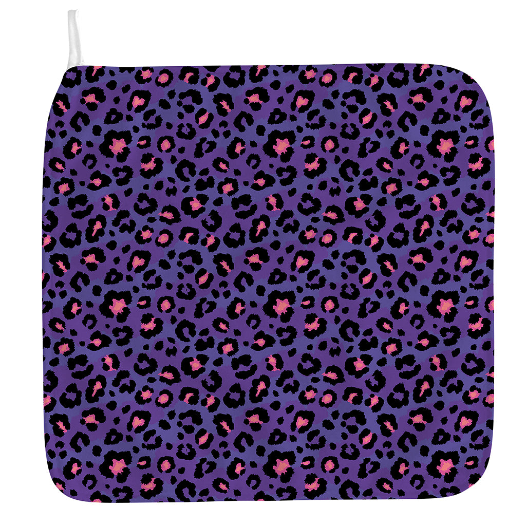 Purple And Pink Leopard Print Hand Towel