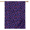 Purple And Pink Leopard Print House Flag