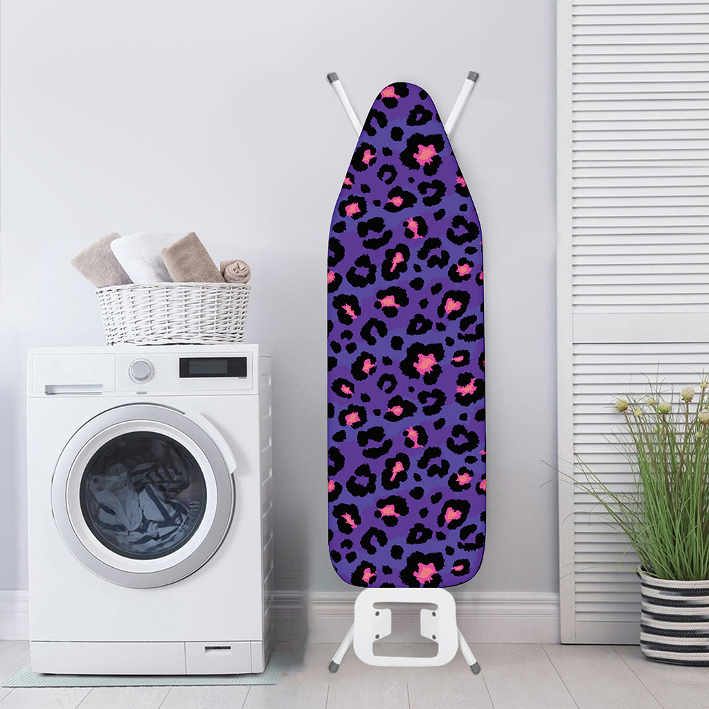 Purple And Pink Leopard Print Ironing Board Cover