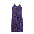 Purple And Pink Leopard Print Jersey Midi Cami Dress