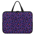 Purple And Pink Leopard Print Laptop Sleeve With Handle