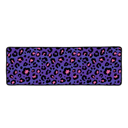 Purple And Pink Leopard Print Long Kitchen Mat