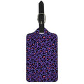 Purple And Pink Leopard Print Luggage Tag