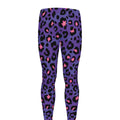 Purple And Pink Leopard Print Men's Leggings
