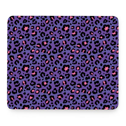 Purple And Pink Leopard Print Mouse Pad