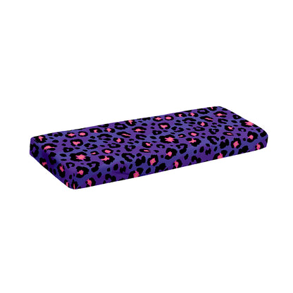 Purple And Pink Leopard Print Piano Keyboard Cover