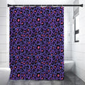 Purple And Pink Leopard Print Premium Shower Curtain
