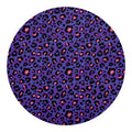 Purple And Pink Leopard Print Round Blanket