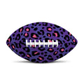 Purple And Pink Leopard Print Rugby Ball