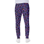 Purple And Pink Leopard Print Scuba Joggers