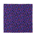 Purple And Pink Leopard Print Silk Bandana