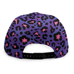 Purple And Pink Leopard Print Snapback Cap