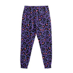 Purple And Pink Leopard Print Sweatpants