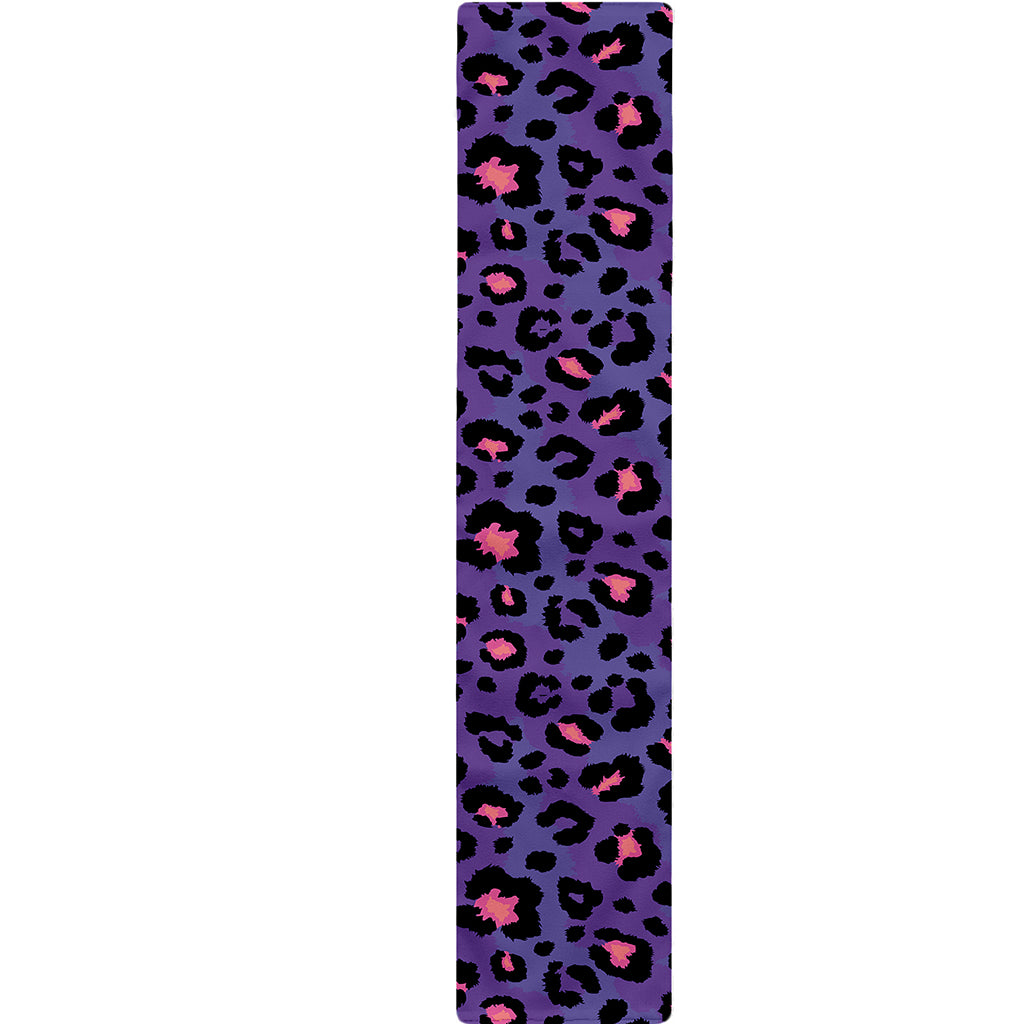 Purple And Pink Leopard Print Table Runner