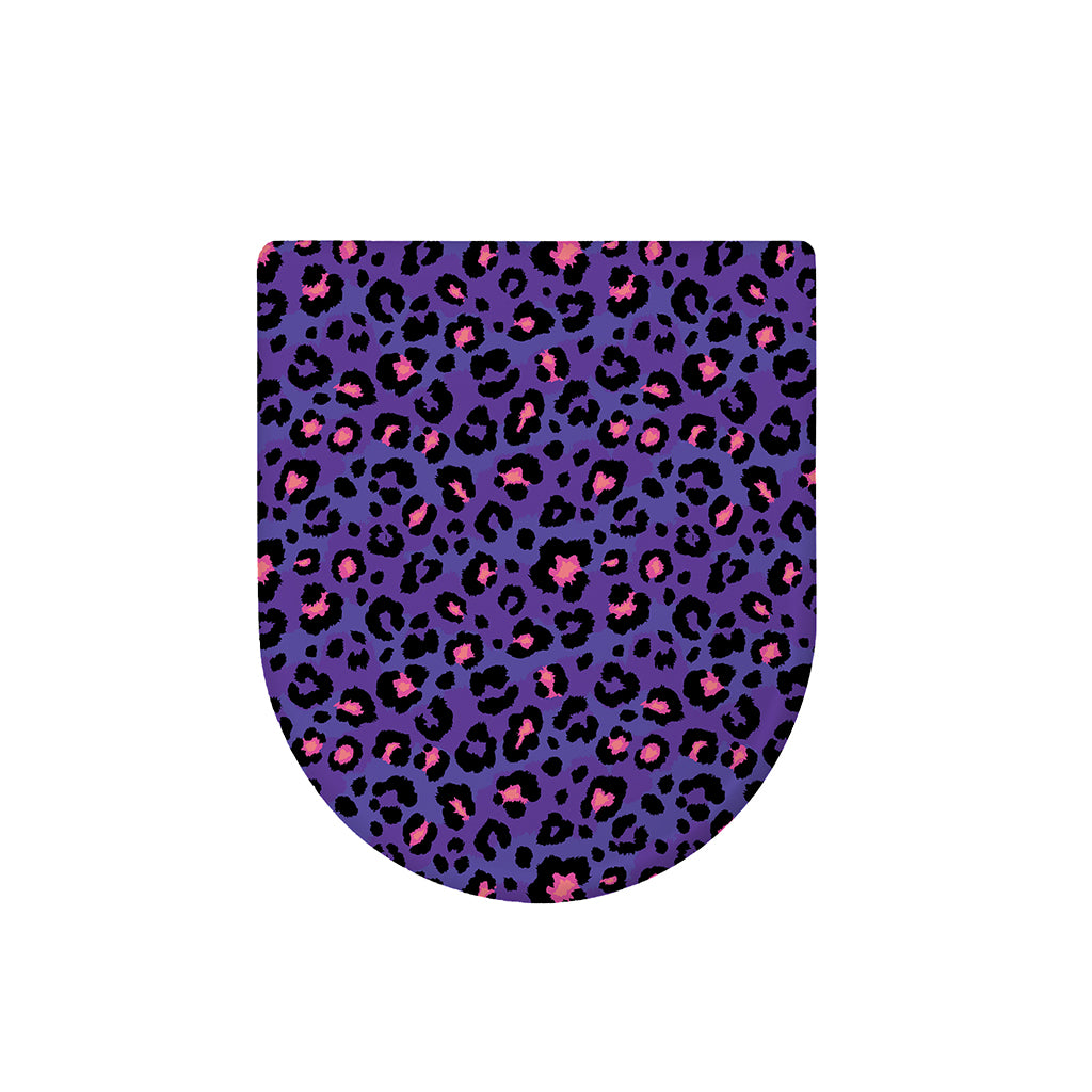 Purple And Pink Leopard Print Toilet Lid Cover
