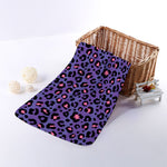 Purple And Pink Leopard Print Towel