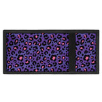 Purple And Pink Leopard Print Trifold Wallet