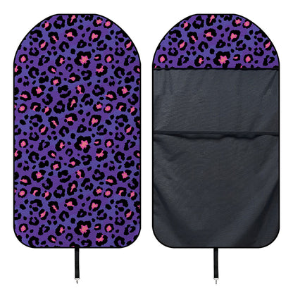 Purple And Pink Leopard Print Waterproof Car Seat Cover