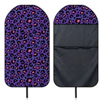 Purple And Pink Leopard Print Waterproof Car Seat Cover
