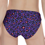 Purple And Pink Leopard Print Women's Panties