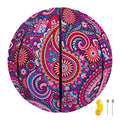 Purple And Pink Paisley Pattern Print Basketball