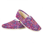 Purple And Pink Paisley Pattern Print Casual Shoes