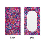 Purple And Pink Paisley Pattern Print Changing Pad Cover