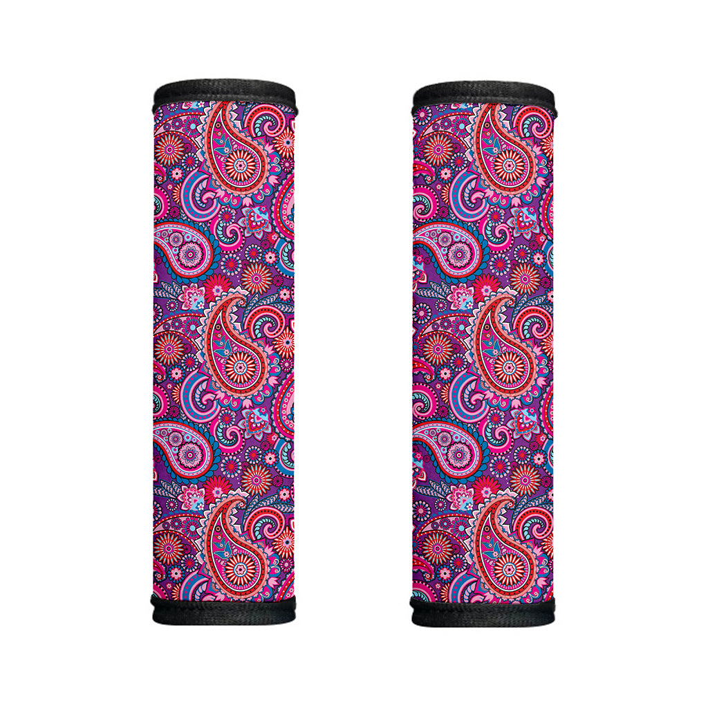Purple And Pink Paisley Pattern Print Handle Covers