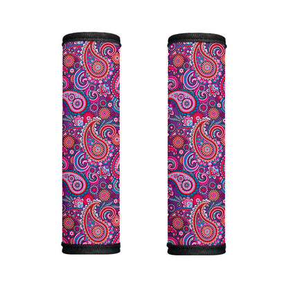 Purple And Pink Paisley Pattern Print Handle Covers