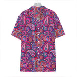 Purple And Pink Paisley Pattern Print Hawaiian Shirt