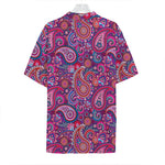 Purple And Pink Paisley Pattern Print Hawaiian Shirt