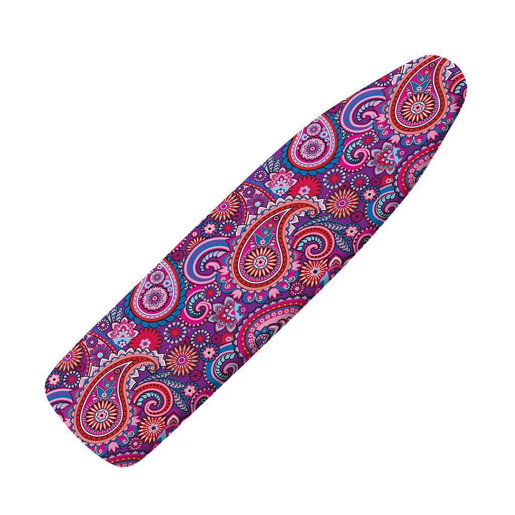 Purple And Pink Paisley Pattern Print Ironing Board Cover