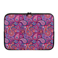 Purple And Pink Paisley Pattern Print Laptop Sleeve