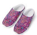 Purple And Pink Paisley Pattern Print Mesh Casual Shoes