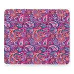Purple And Pink Paisley Pattern Print Mouse Pad