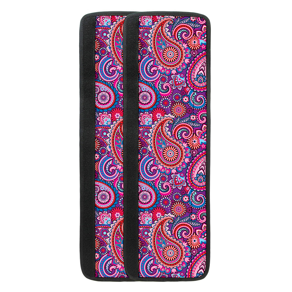 Purple And Pink Paisley Pattern Print Refrigerator Handle Covers